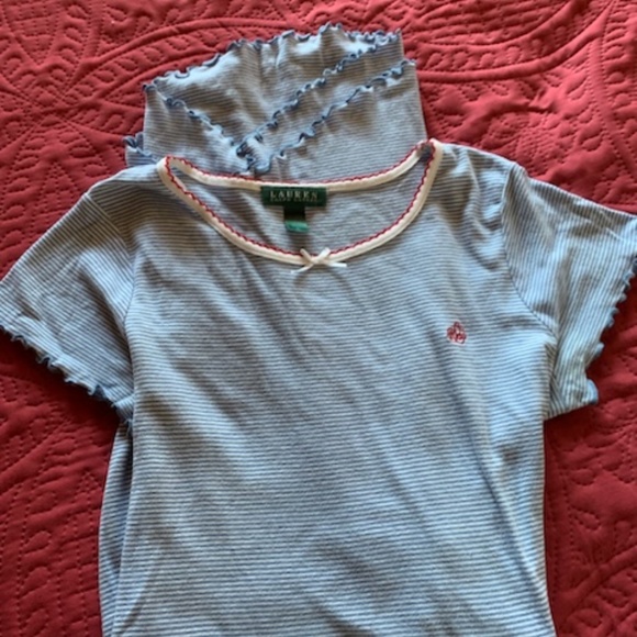 Ralph Lauren nighty, blue and white, small - Picture 3 of 6